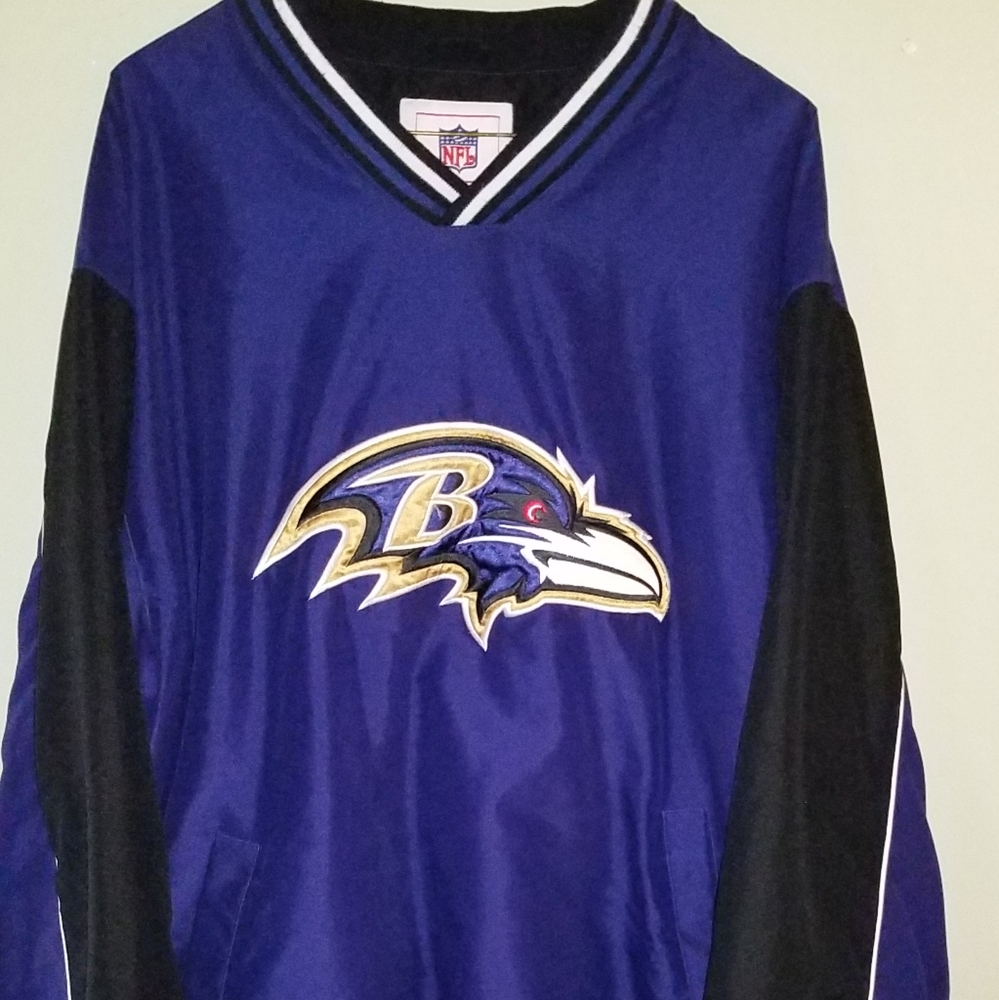Baltimore Ravens Pull Over Jacket Pre-Owned XL